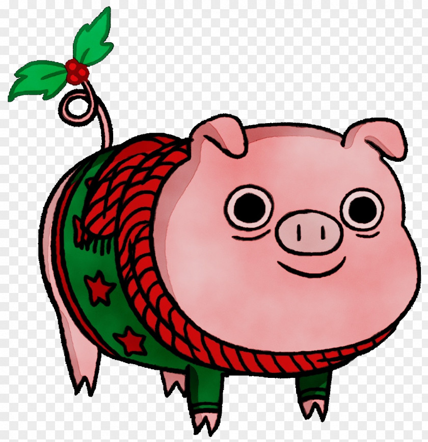 Domestic Pig Pink Cartoon Clip Art Snout Suidae PNG