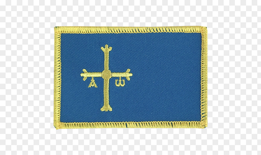 Flag Of Asturias Embroidered Patch PNG