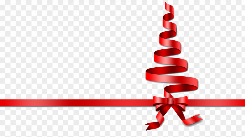 Ribbon Christmas Tree Clip Art PNG