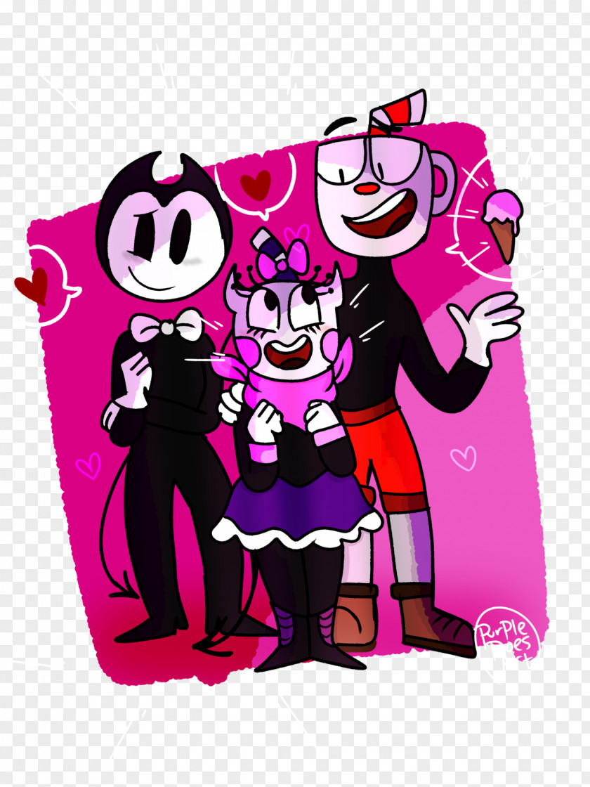 Design Bendy And The Ink Machine Cuphead TheMeatly Games PNG