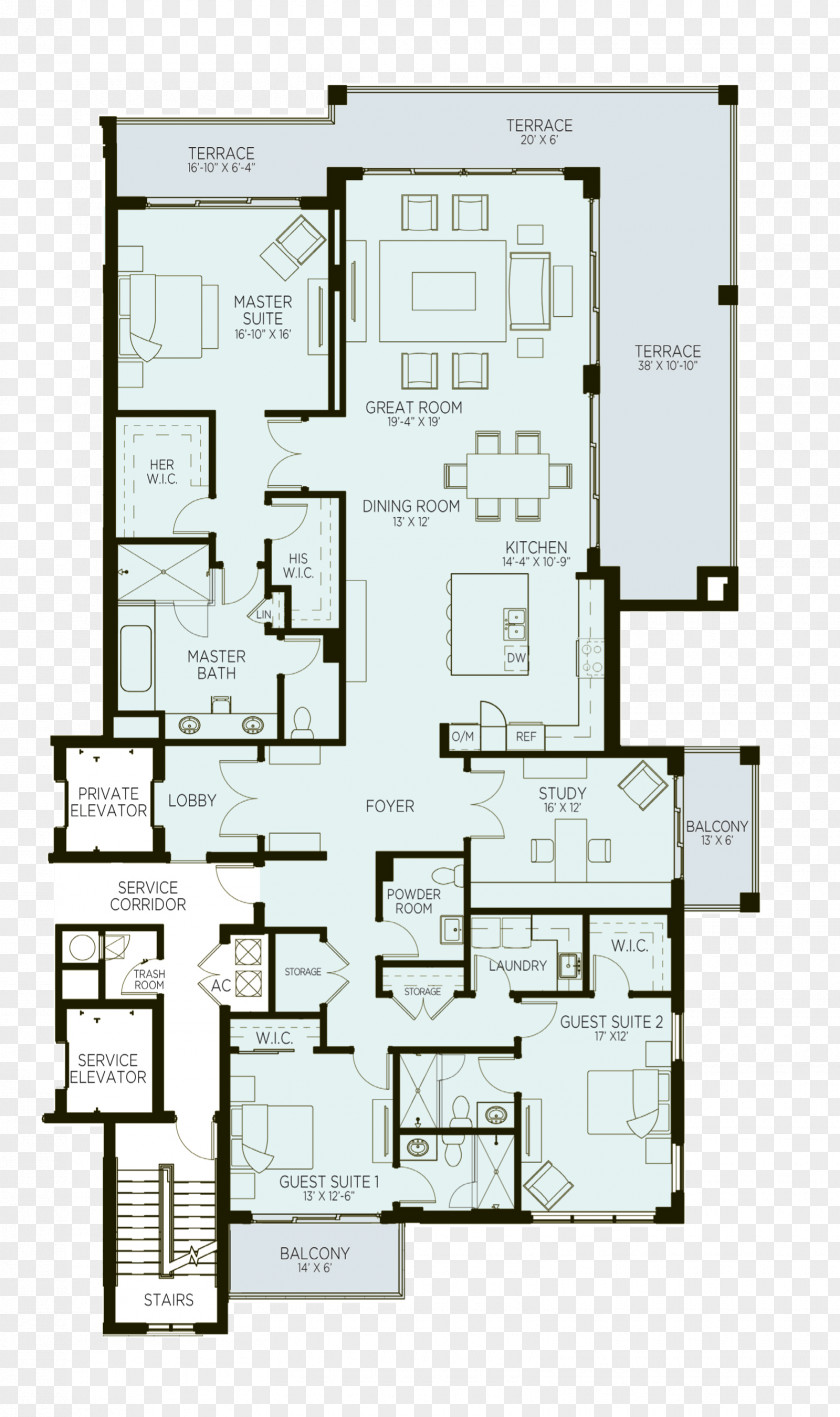 House Floor Plan Kitchen Florida PNG