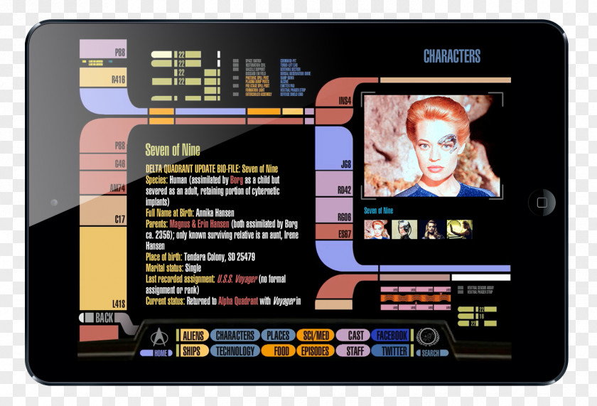 LCARS Star Trek Trekkie Handheld Devices PNG