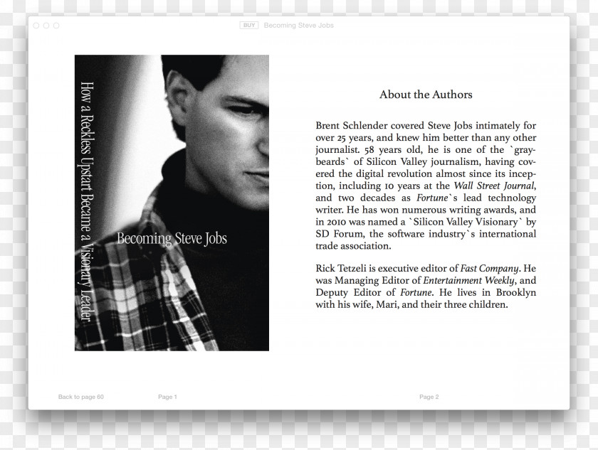 Apple Becoming Steve Jobs United States Biography Book PNG