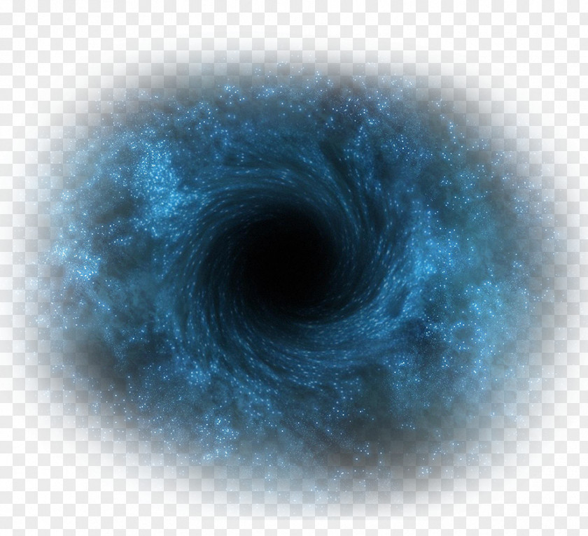 Electric Blue Sky Black Hole PNG
