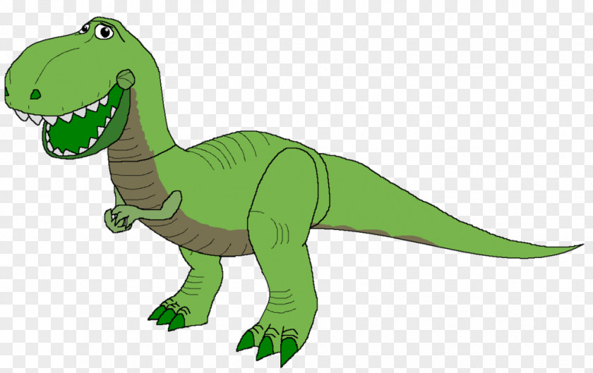 Green Dinosaur Cartoon Rex Tyrannosaurus Toy Story Clip Art PNG