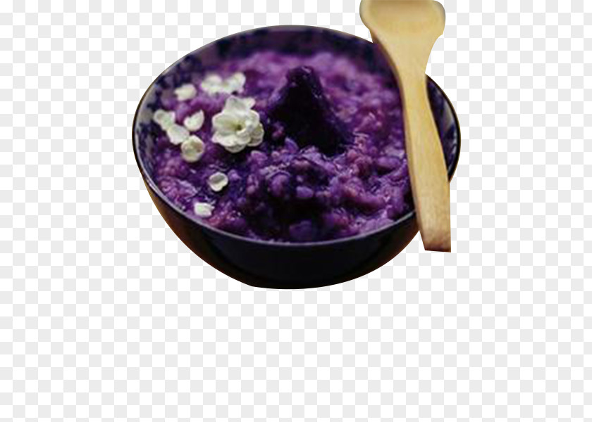 Purple Sweet Potato Porridge Congee Shengjian Mantou Eating Food PNG