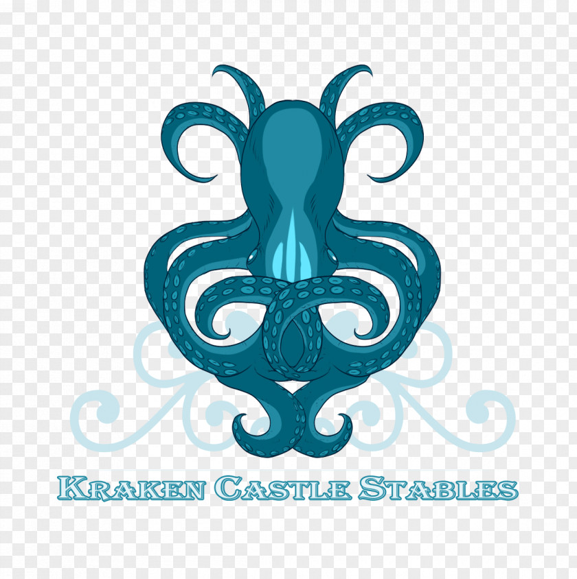 Wings Of Freedom Logo Octopus Teal Turquoise Font PNG