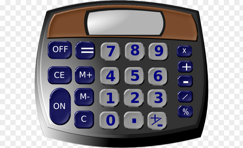 CALCULATE Solar-powered Calculator Clip Art Free Content Image PNG