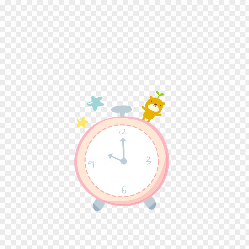 Cartoon Watches Alarm Clock Photography Typesetting PNG