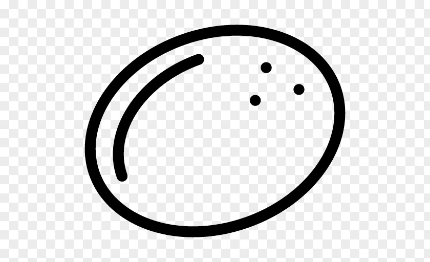 Coconut Facial Expression Smile Circle Line Art Clip PNG