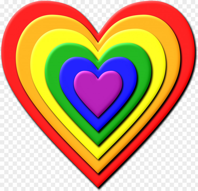 Rainbows Rainbow Heart Clip Art PNG
