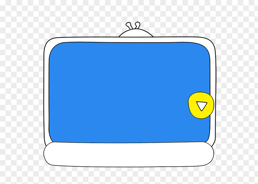 Cartoon Blue Tv Area Clip Art PNG
