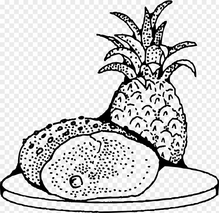 Ham Baked Pineapple Clip Art PNG