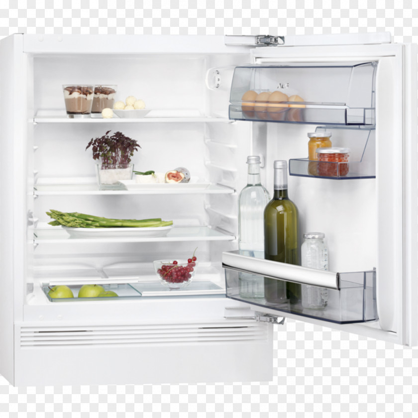 Refrigerator AEG SKB58211AF Fridge Larder Freezers Integrated PNG