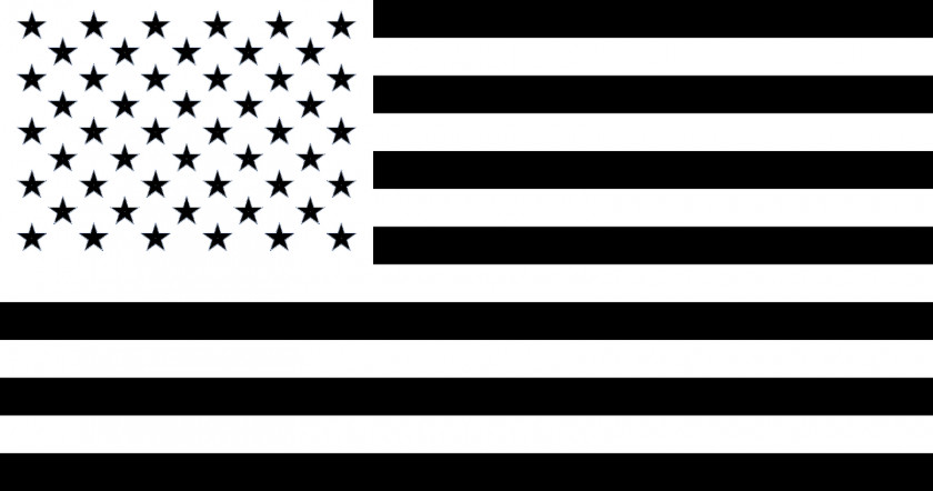 American Flag Clip Art Of The United States Black PNG