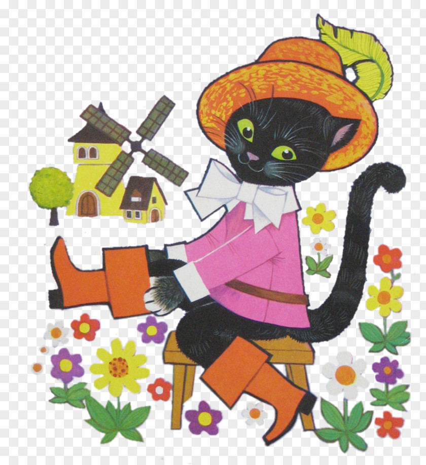 Cat Puss In Boots Character Clip Art PNG