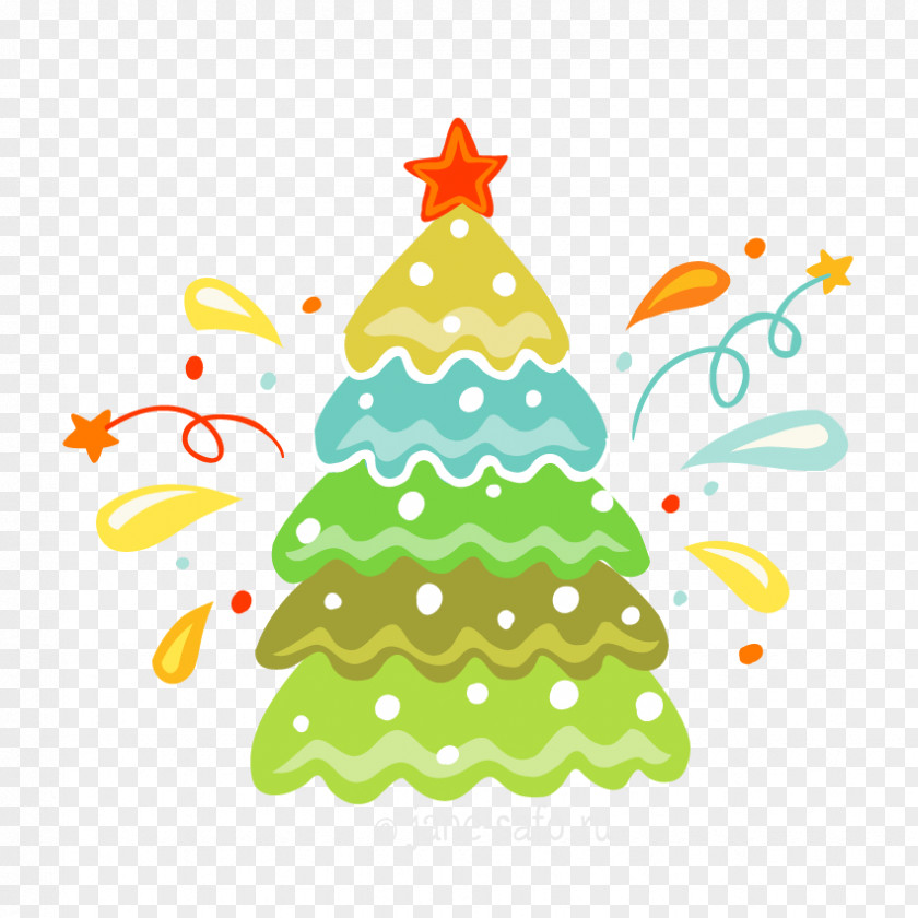 Christmas Tree New Year Ded Moroz Clip Art PNG