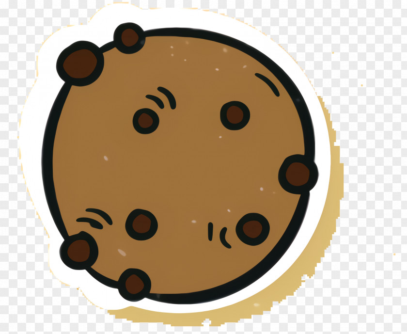 Cookie Smile Circle Pattern PNG