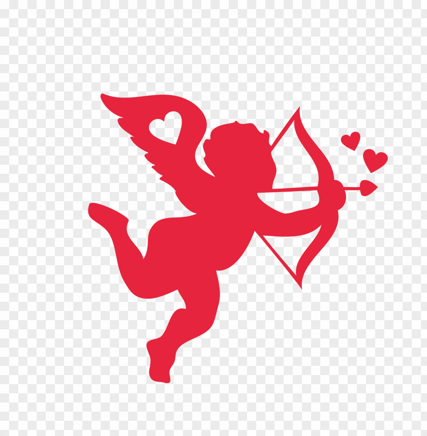 Cupid Archery Valentines Day Heart Icon PNG