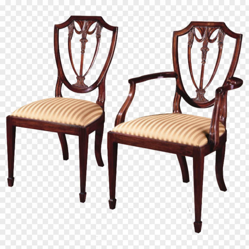 Mahogany Chair Table Furniture Dining Room Upholstery PNG