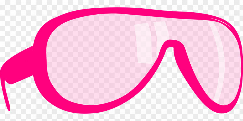 Pink Rose Vector Goggles Glasses Clip Art PNG