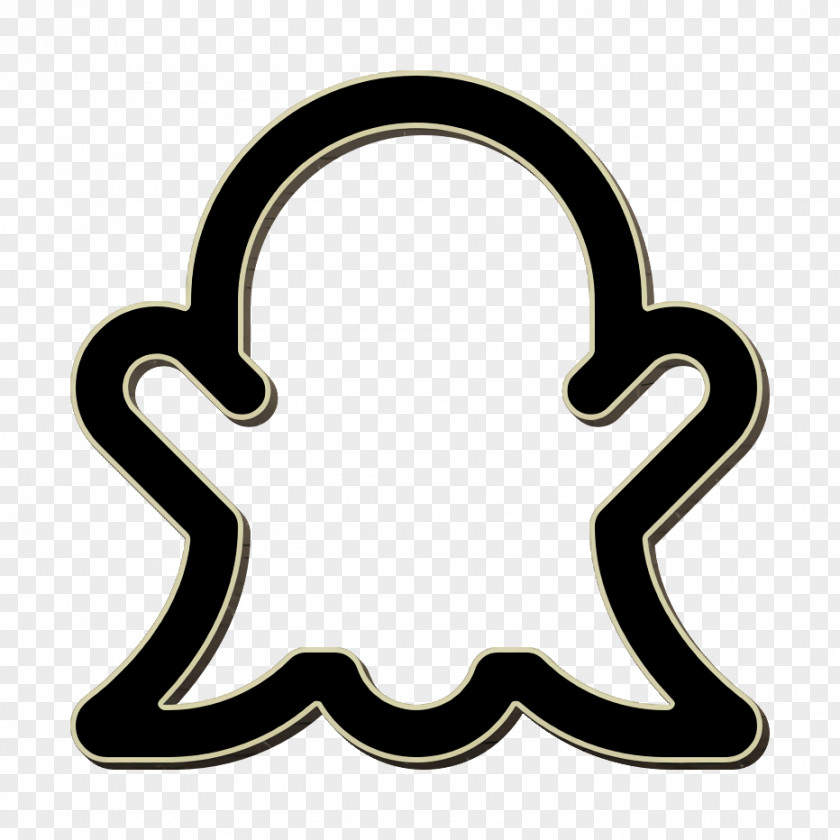 Snapchat Icon Social Media Outline PNG