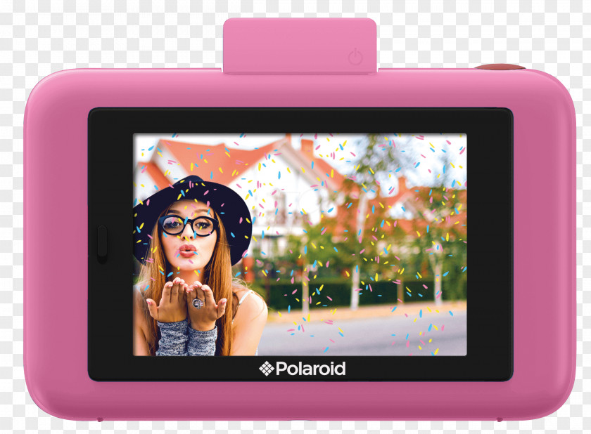1080pBlush Pink Polaroid Snap 10.0 MP Instant Compact Digital CameraPink Camera ZinkCamera Touch 13.0 PNG
