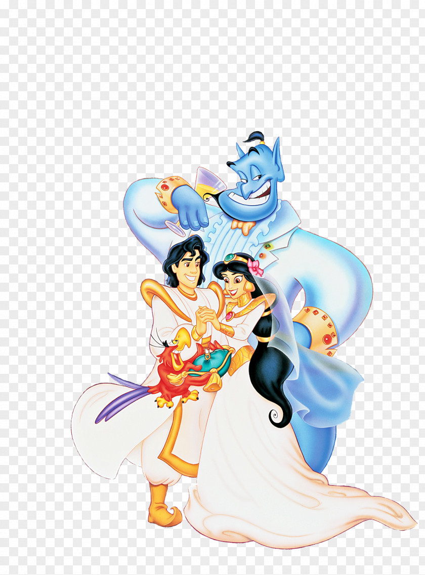 Aladdin Princess Jasmine Genie Iago Abu PNG