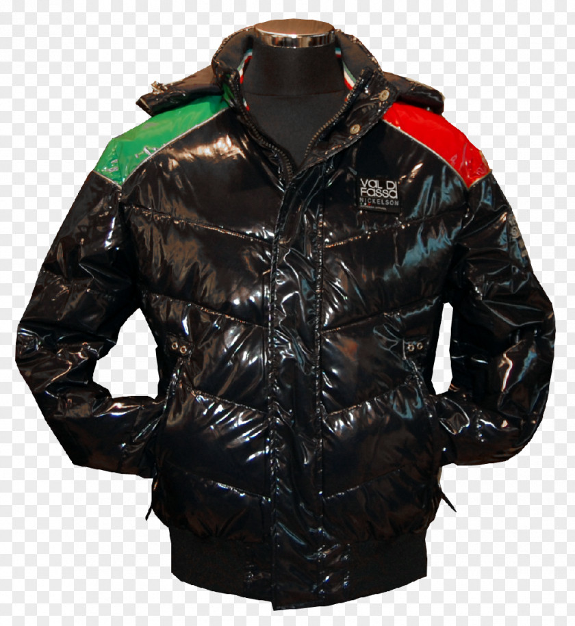 Jacket Leather Outerwear Hood PNG