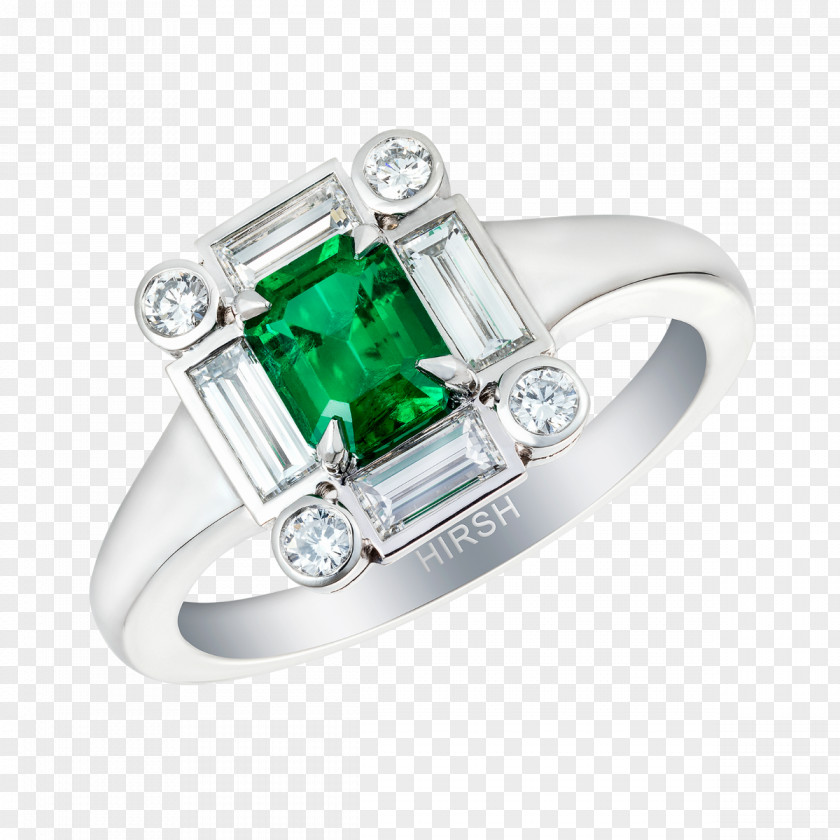 Emerald Ring Royal Asscher Diamond Company Brilliant PNG