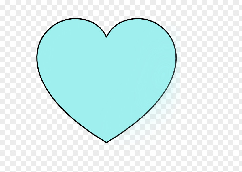 Light Blue Heart Love Clip Art PNG