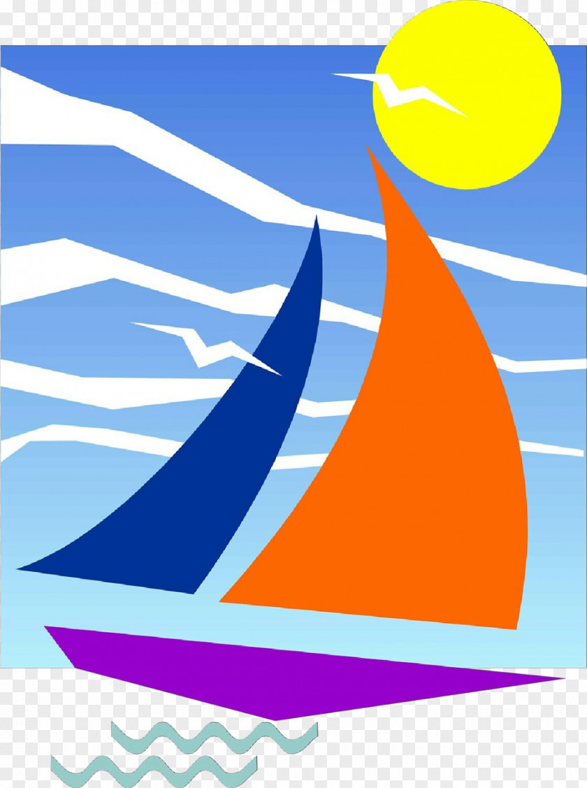 Water Sail Sailboat Boat PNG