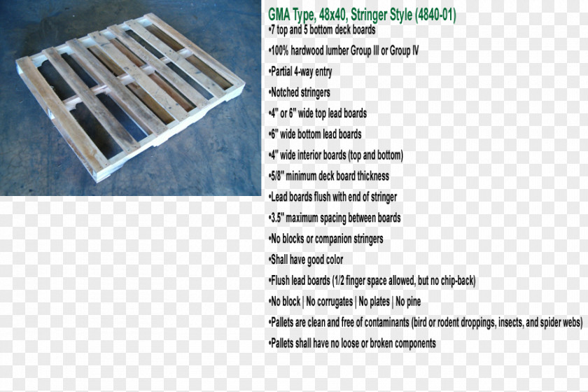 Australian Standard Pallet Technical Material PNG