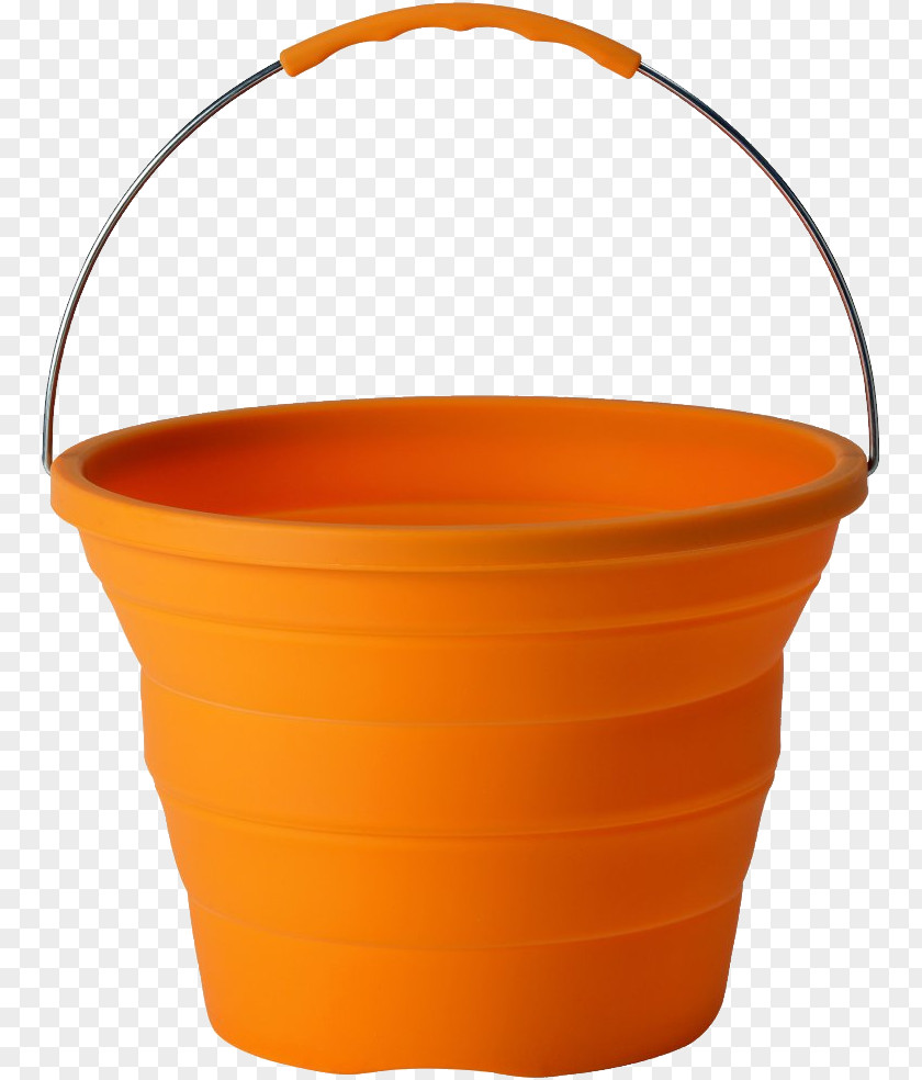 Bucket Image Free Download Flowerpot Plastic Orange Design PNG