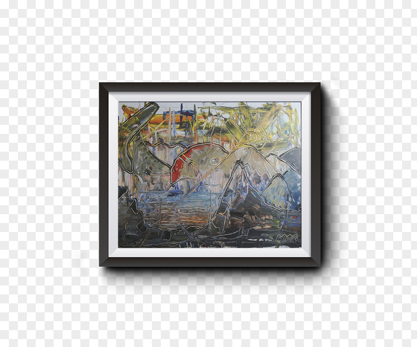 Gone Fishing Painting Modern Art Picture Frames Tree PNG