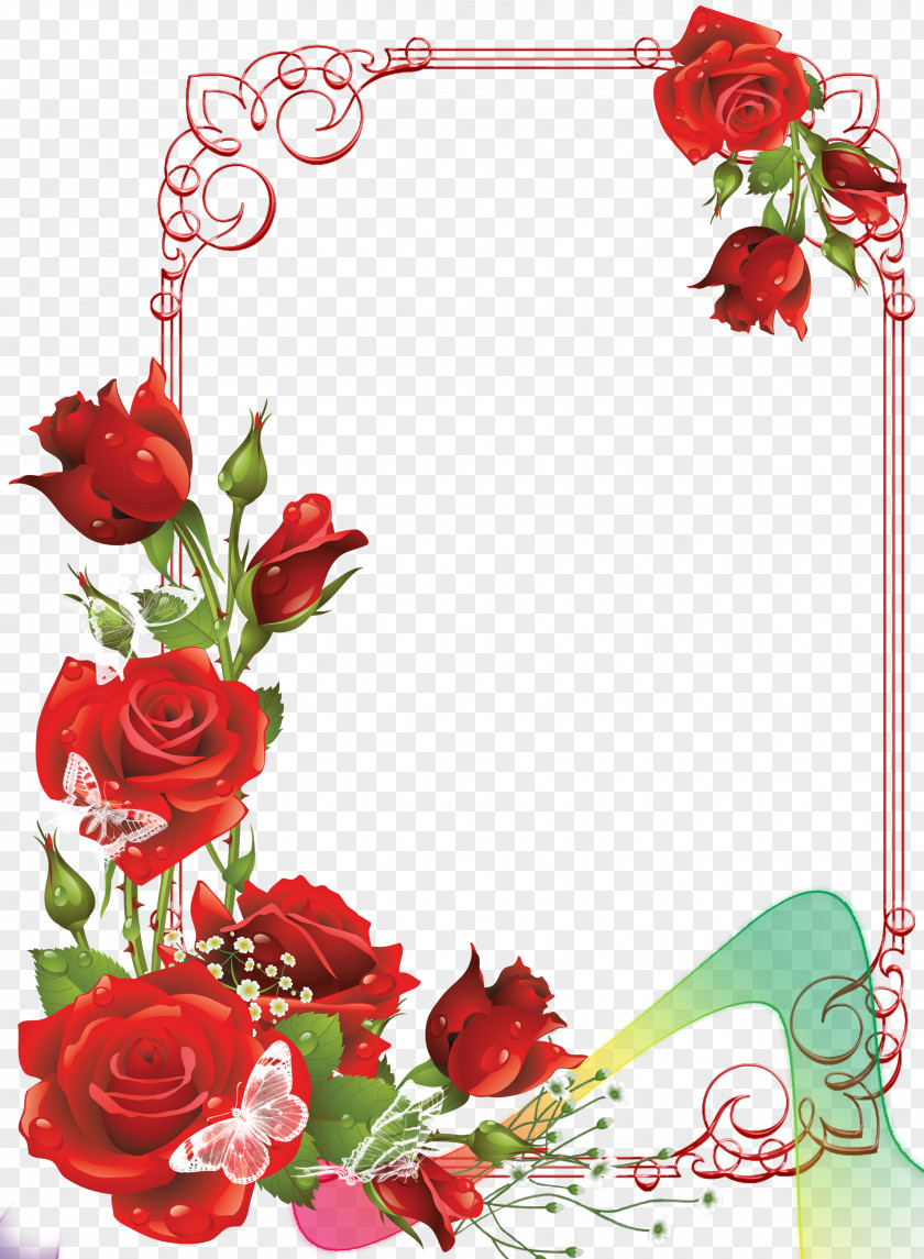 Rose Picture Frames Clip Art PNG