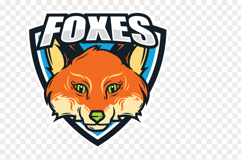 Vector Color Fox Badge Logo PNG