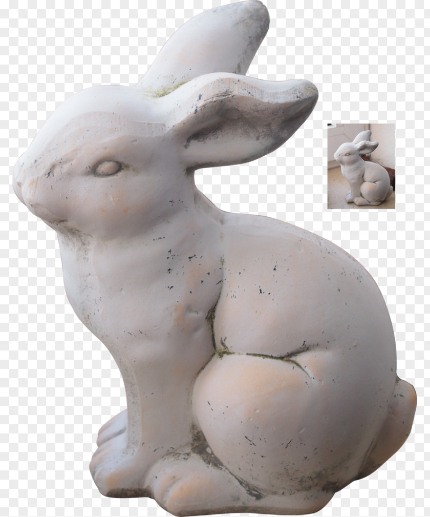 Domestic Rabbit Sculpture Statue Art PNG