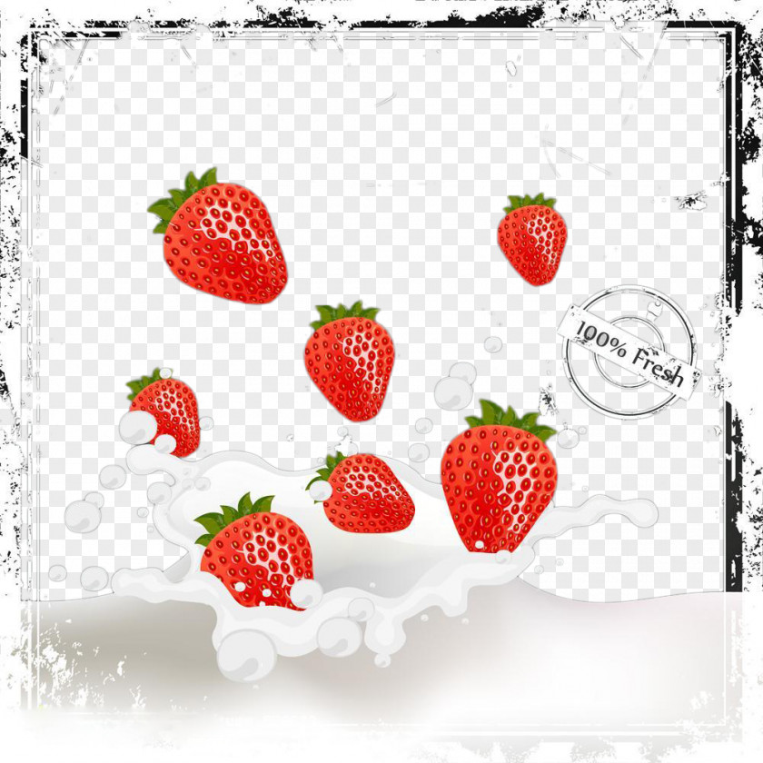 Dynamic Strawberry Milk Aedmaasikas PNG