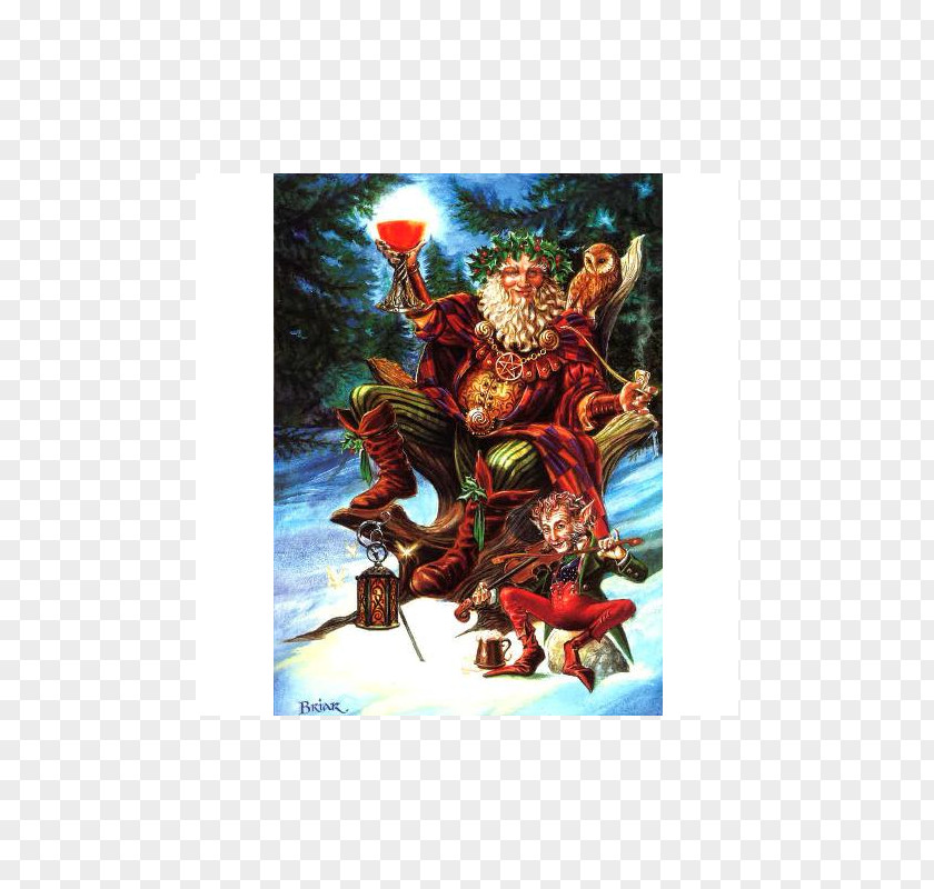 Santa Claus Yule Christmas Card Greeting & Note Cards PNG