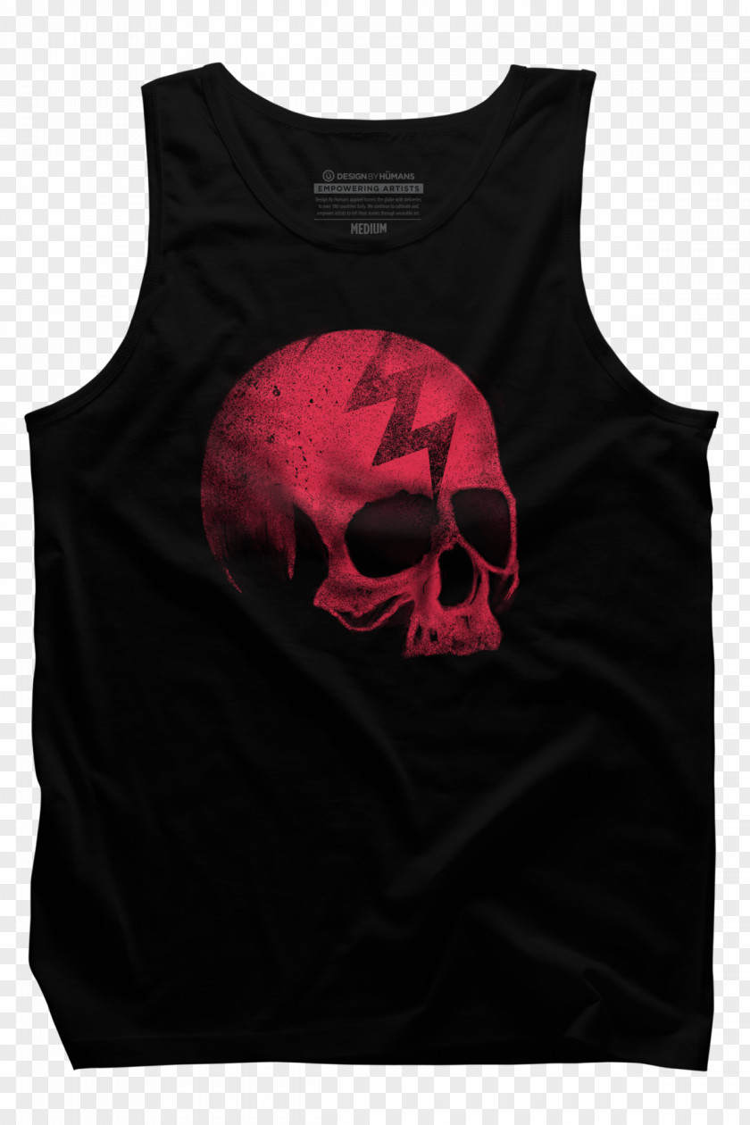 T-shirt Gilets Skull Sleeve Font PNG