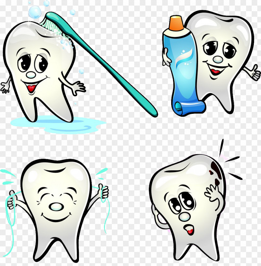 Teeth Comics Expression Tooth Cartoon Dentistry PNG