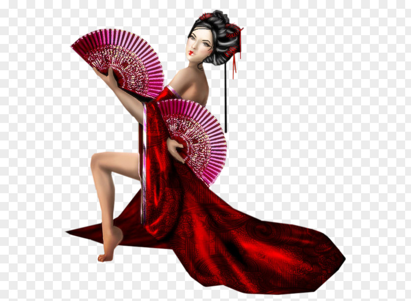Woman Geisha PNG
