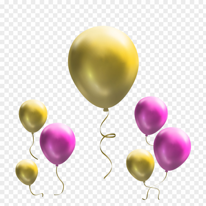 Balloon Color Gold Yellow PNG