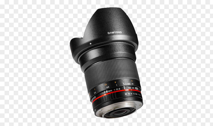 Camera Lens Samyang 16mm F/2.0 ED AS UMC CS Optics APS-C Micro Four Thirds System PNG