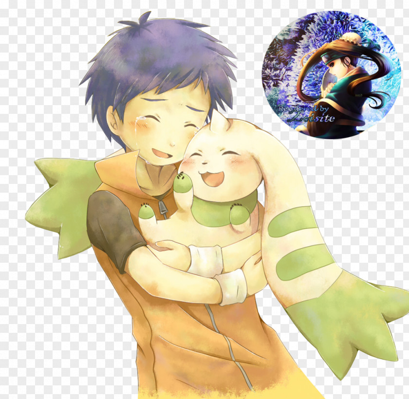 Digimon Henry Wong Terriermon Lopmon Renamon PNG