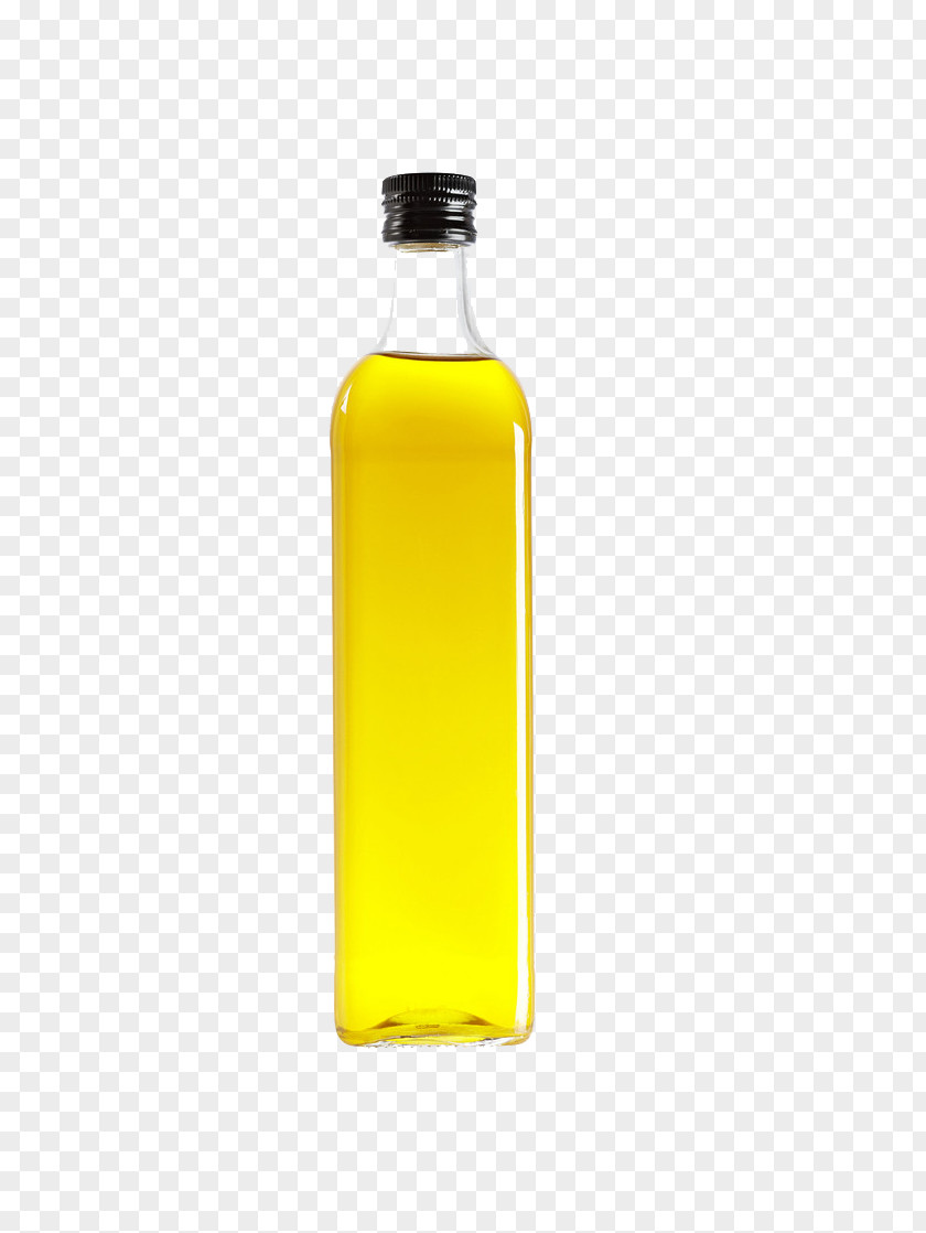 Creative Olive Oil Bottle Leaf PNG