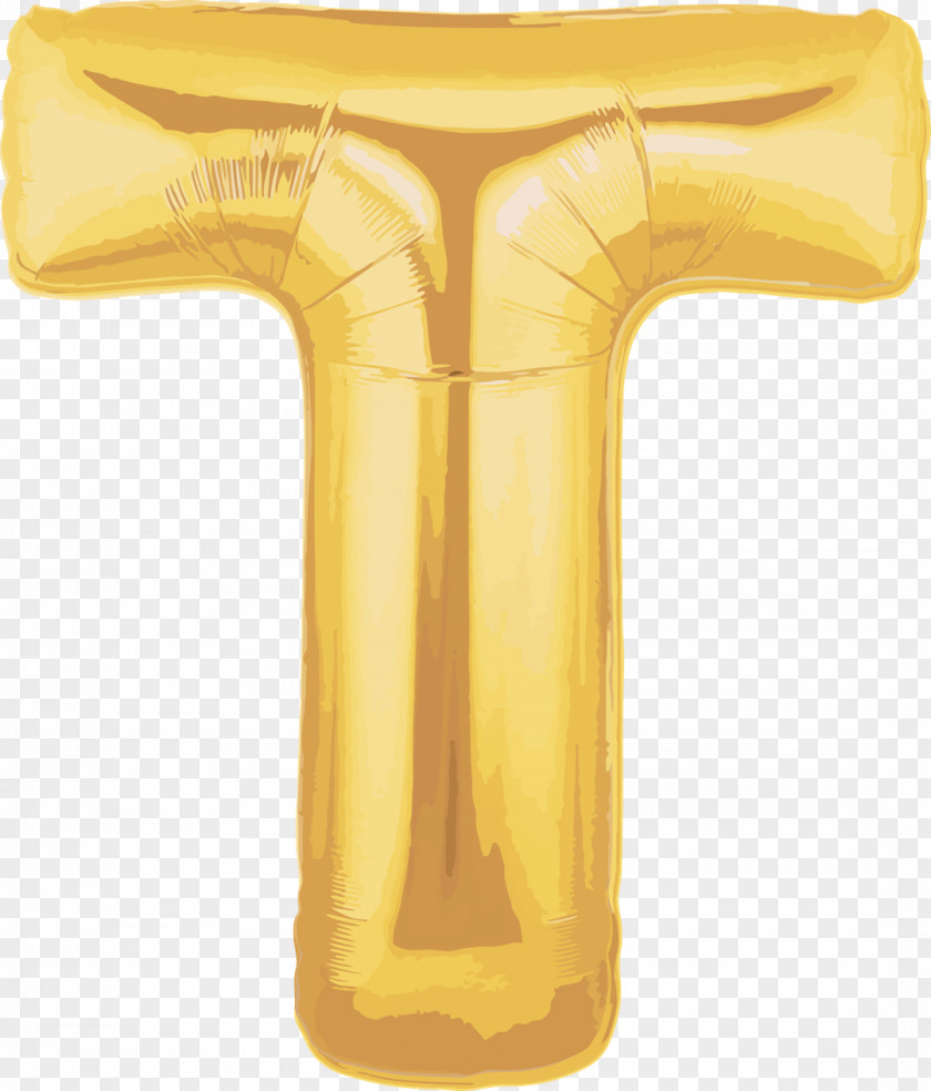 Gold Letter Mylar Balloon Party PNG