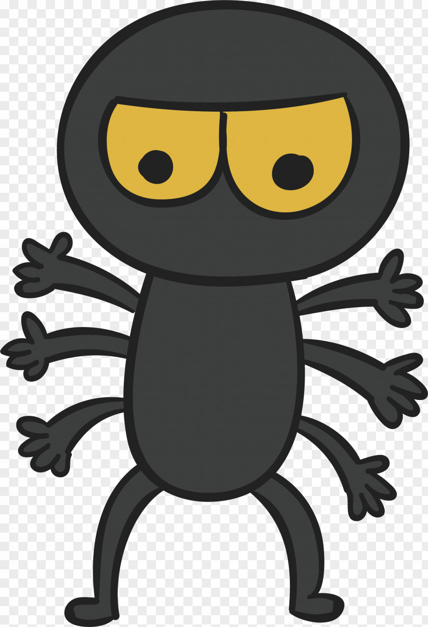 Gray Spider Monster Web PNG