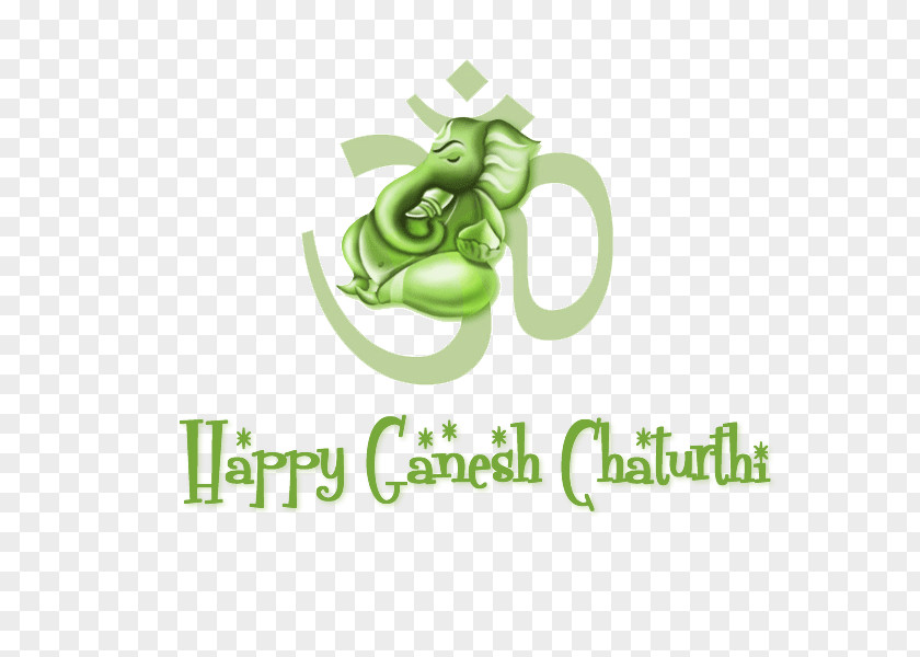 Happy Ganesh Chaturthi Transparent Image. PNG